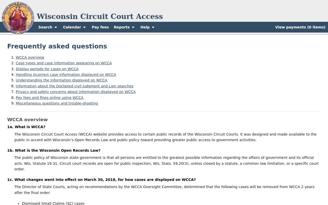 Rusk County case lookup search tips in Wisconsin Circuit Court Access