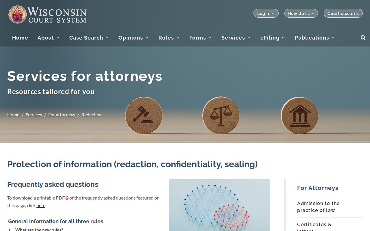 Wisconsin courts guidance distinguishing WCCA case information from court documents